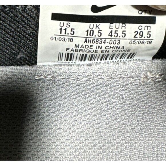 Nike Air Vapormax Flyknit Utility Black Cool Grey White AH6834-003 Men Size 11.5 - Picture 8 of 9